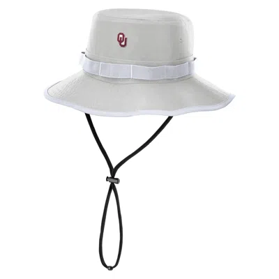 Nike Oklahoma Sideline Apex Gameday Boonie  Men's Dri-fit College Bucket Hat In Gray