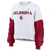 Nike Women's Oklahoma Sooners Primetime  College Pullover Crew In White