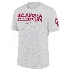 Nike Oklahoma Sooners Velocity Baseball Wordmark Stack  Men's Dri-fit College T-shirt In White