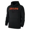 Nike Oklahoma State Club Fleece  Men's College Pullover Hoodie In Black