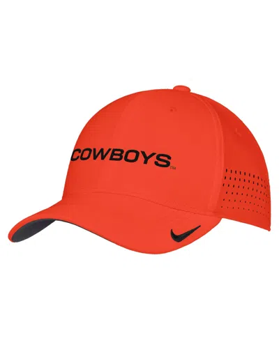 Nike Oklahoma State Cowboys Stretch Fit Baseball Cap In Orange