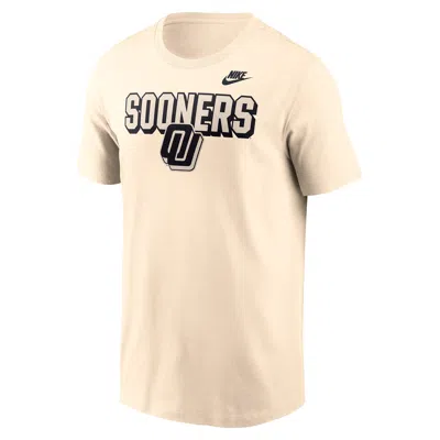 Nike Natural Oklahoma Sooners Bold Fashion T-shirt In Neutral