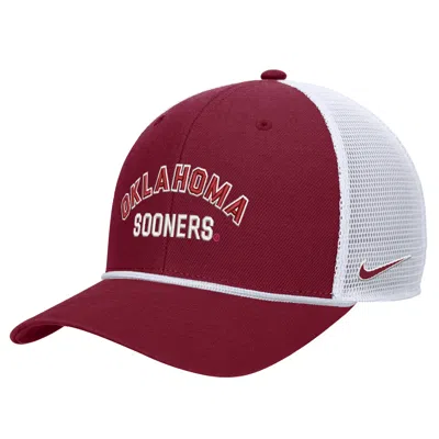 Nike Oklahoma  Unisex College Snapback Trucker Hat In Red