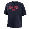 Nike Ole Miss  Women's College Boxy T-shirt In Black