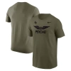 Nike Olive Air Force Falcons Apls Fighting Falcon Collection Rivalry T-shirt In Green