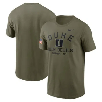 Nike Olive Duke Blue Devils 2024 Military Appreciation Performance T-shirt
