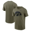 Nike Olive Iowa Hawkeyes Primetime Logo Performance T-shirt In Green