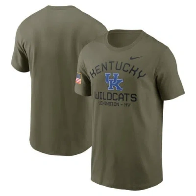 Nike Olive Kentucky Wildcats 2024 Military Appreciation Performance T-shirt