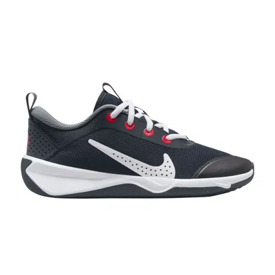 Pre-owned Nike Omni Multi-court Gs 'dark Obsidian White' | Blue | Kid's Size 5.5