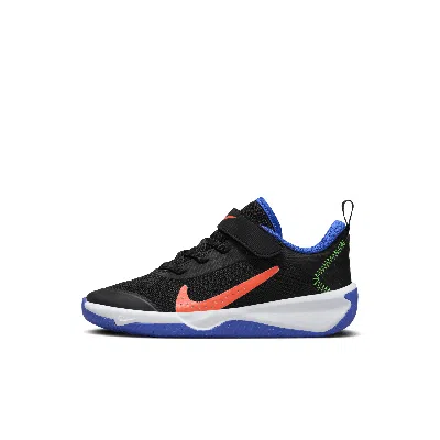 Nike Omni Multi-court Little Kids' Shoes In Black