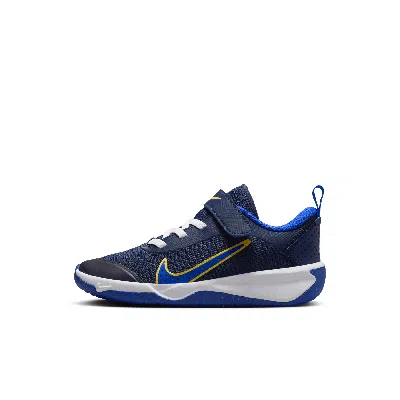 Nike Omni Multi-court Little Kids' Shoes In Blue