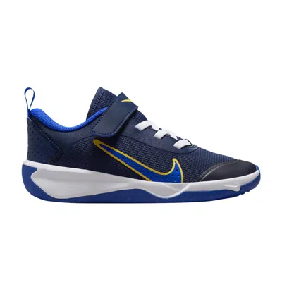 Pre-owned Nike Omni Multi-court Ps 'midnight Navy Saturn Gold' | Blue | Kid's Size 12