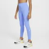 Nike One Big Kids' (girls') Dri-fit High-waisted Leggings In Blue