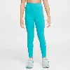 Nike One Big Kids' (girls') Dri-fit High-waisted Leggings In Green