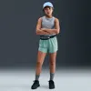 Nike One Big Kids' (girls') Dri-fit High-waisted Woven Training Shorts In Blue
