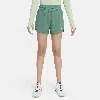 Nike One Big Kids' (girls') Dri-fit High-waisted Woven Training Shorts In Green
