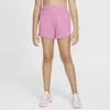 Nike One Big Kids' (girls') Dri-fit High-waisted Woven Training Shorts In Pink