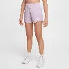 Nike One Big Kids' (girls') Dri-fit High-waisted Woven Training Shorts In Purple