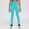 Nike One Big Kidsâ (girls') Dri-fit High-waisted Leggings In Green