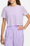 Nike One Classic Breathe Dri-fit T-shirt In Lilac Bloom/ Black