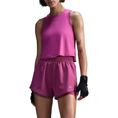 Nike One Classic Dri-fit Crop Tank In Multi