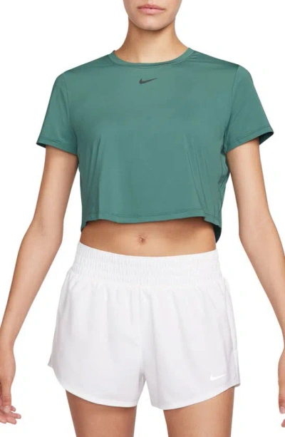 Nike One Classic Dri-fit Training Crop Top In Green
