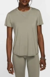 Nike Women's One Classic Dri-fit Short-sleeve Top In Light Army/ Black