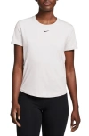 Nike Women's One Classic Dri-fit Short-sleeve Top In White,black