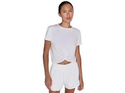 Nike One Classic Twist Dri-fit Short Sleeve Top In Multi