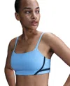 Nike One Convertible Light-support Lightly Lined Sports Bra In Unvblu,bla