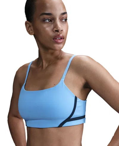 Nike One Convertible Light-support Lightly Lined Sports Bra In Unvblu,bla