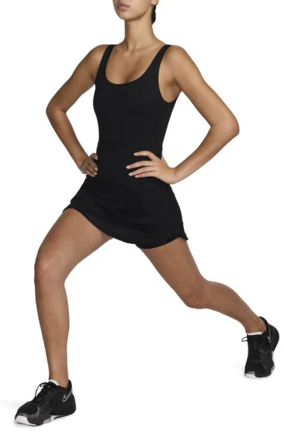Nike Women's One Dri-fit Scoop Neck Sleeveless Dress In Black