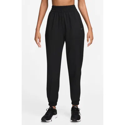 Nike One Dri-fit High-waisted 7/8 Joggers In Black
