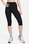 Nike One Dri-fit High-waisted Capri Leggings Pant In Black, Women's At Urban Outfitters In Black