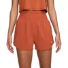Nike One Dx6642-825 Shorts Women's Dri-fit High-waisted Active Srt103 In Red