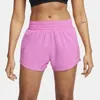 Nike One Dri-fit Shorts Women Stretch Brief-lined High-waisted Kfc244 In Multi
