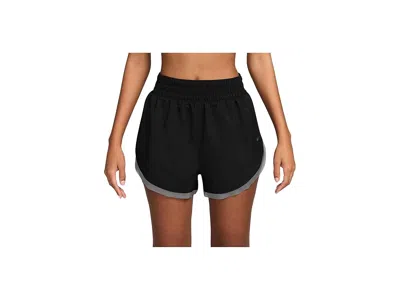 Nike One Dri-fit Loose 3 Brief-lined Shorts In Black