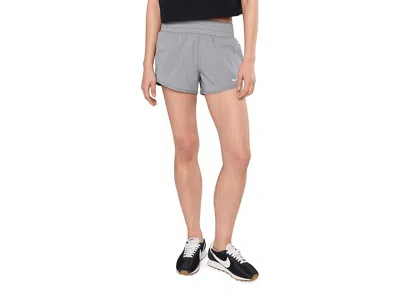 Nike One Dri-fit Mid-rise 3 Brief-lined Shorts In Gray
