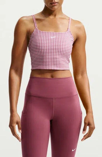 Nike One Dri-fit Bra Top In Pink