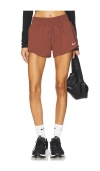 Nike One Dry Fit Short In Red Sepia & Reflective Silver