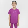 Nike One Fitted Big Kids' (girls') Dri-fit Short-sleeve Top In Purple