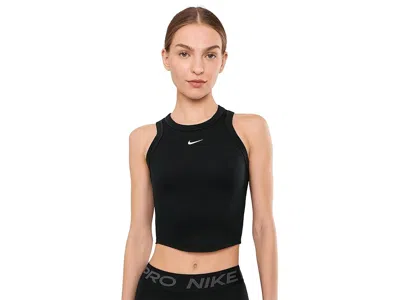 Nike One Fitted Dri-fit Cropped Tank Top In Multi