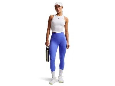Nike One Fitted Dri-fit Cropped Tank Top In Multi