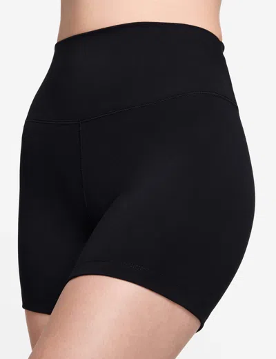 Nike Women's One High Crisscross Wrap-waist Biker Shorts In Black