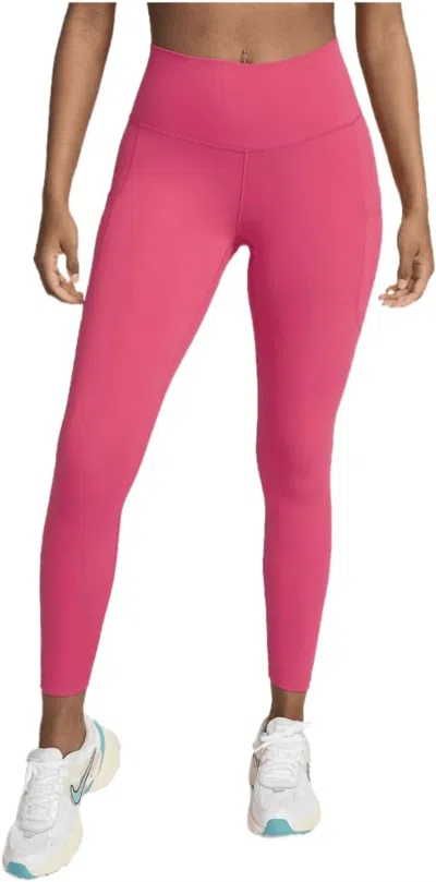 Nike One High-waisted 7/8 Leggings In Aster Pink