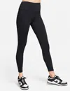 Nike Women's One High-waisted 7/8 Leggings With Pockets In Black/black