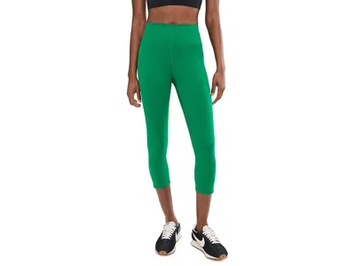 Nike One High-waisted Crop Leggings In Green
