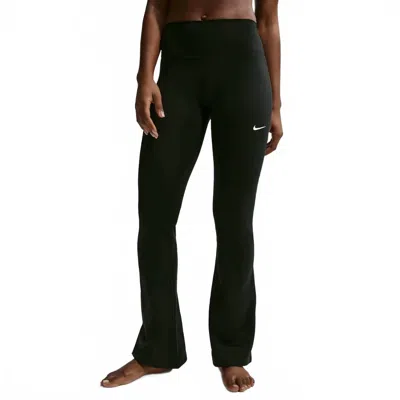 Nike One High-waisted Flared Leggings In Black / White In Multi