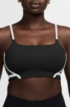 Nike Women's One Convertible Light-support Lightly Lined Sports Bra In Black/black/white