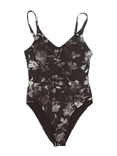 Pre-owned Nike One Piece Swimsuit In Brown